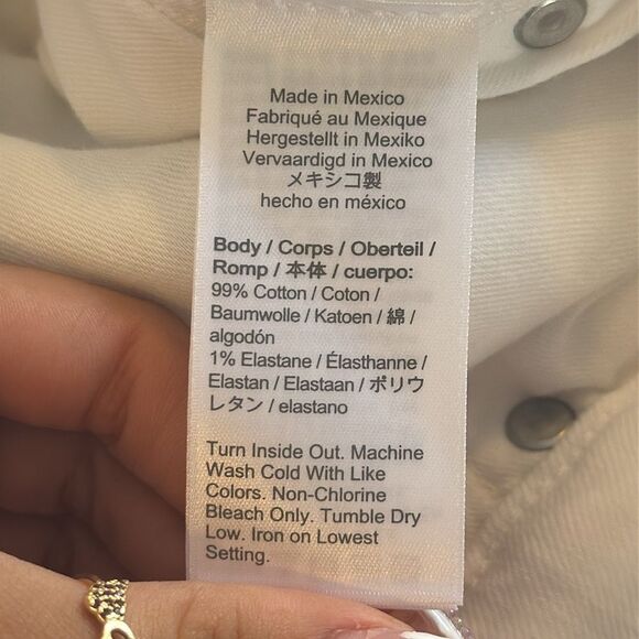 J Crew Wide-leg denim trouser in white Womens Size 32 White - Picture 7 of 12